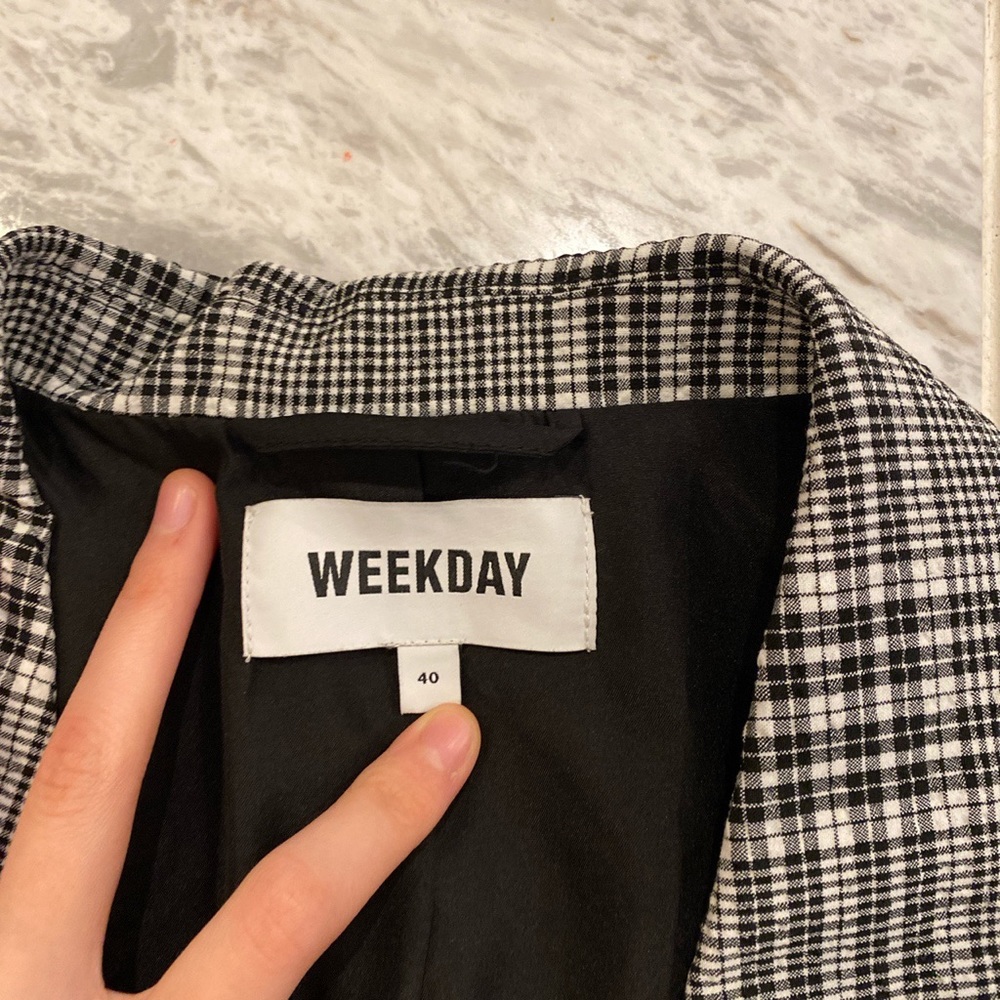 Weekday Official Checked Blazer - image 3